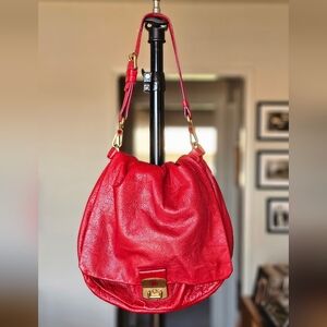 MARC JACOBS Y2k Red Leather Shoulder Bag
